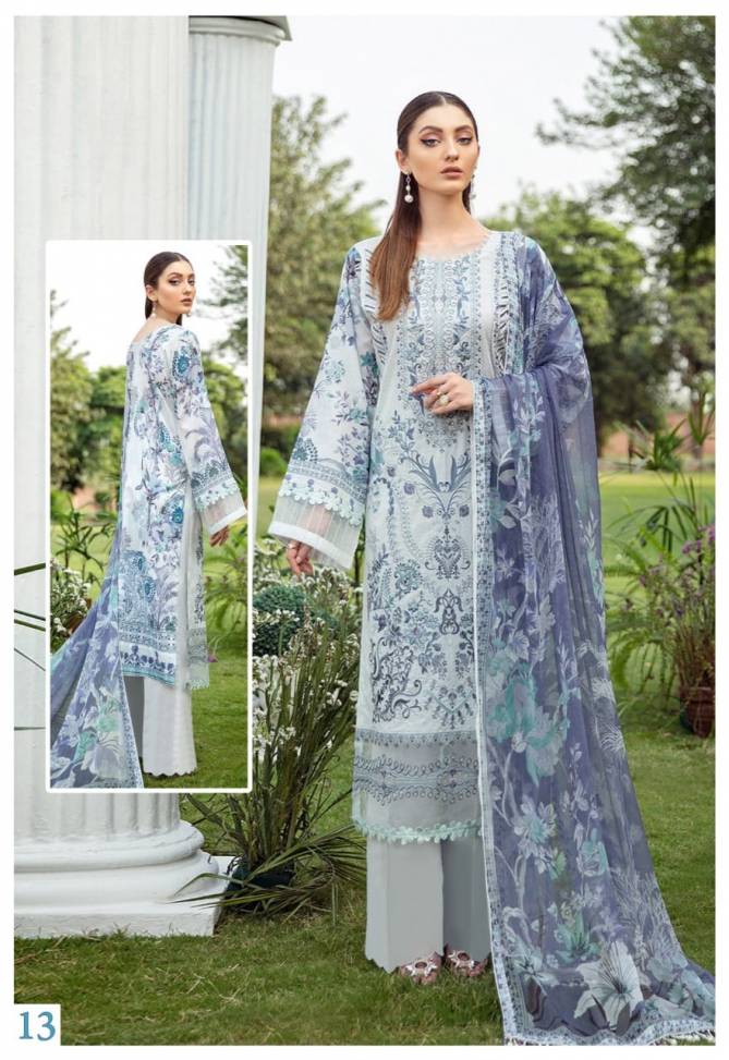 Sana Safinaz Luxury Lawn 11 Cotton Regular Wear Dress Material Collection